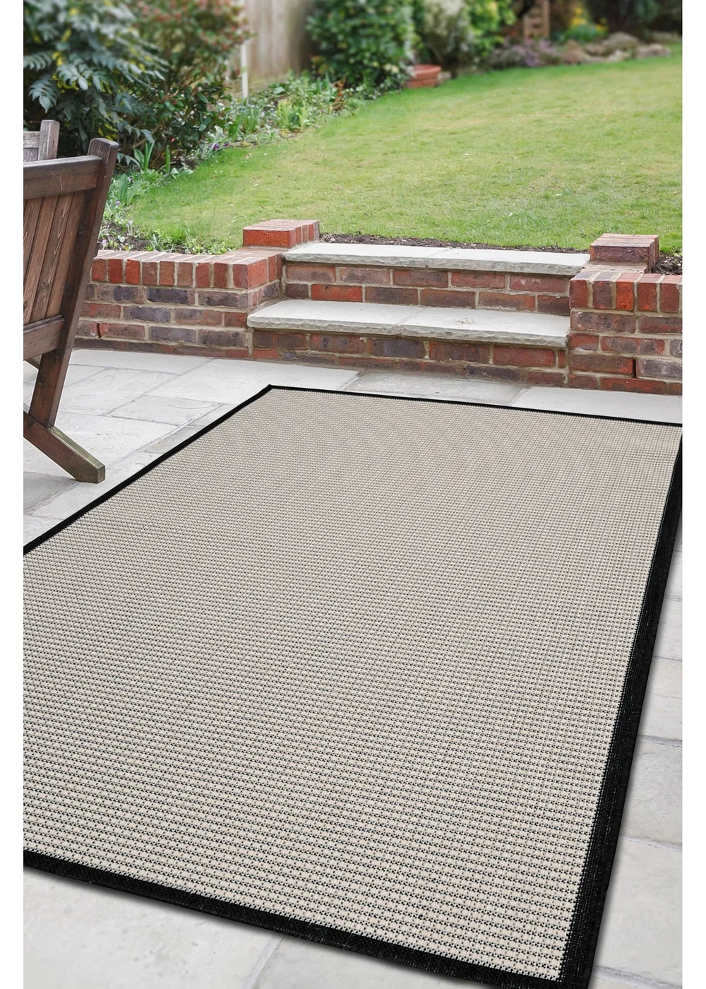 Homemaker Mono Border Rug - 120 x 170 Image 1