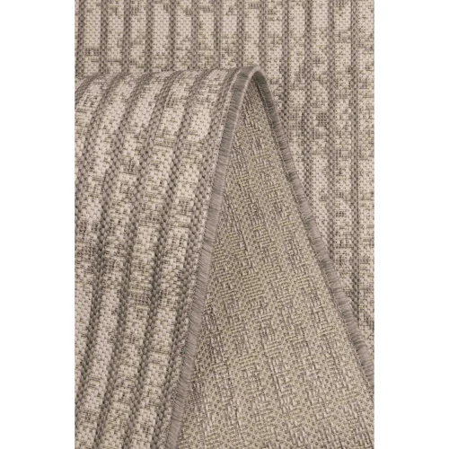 Homemaker Grey Hatch Design Rug - 67 x 200 Image 4