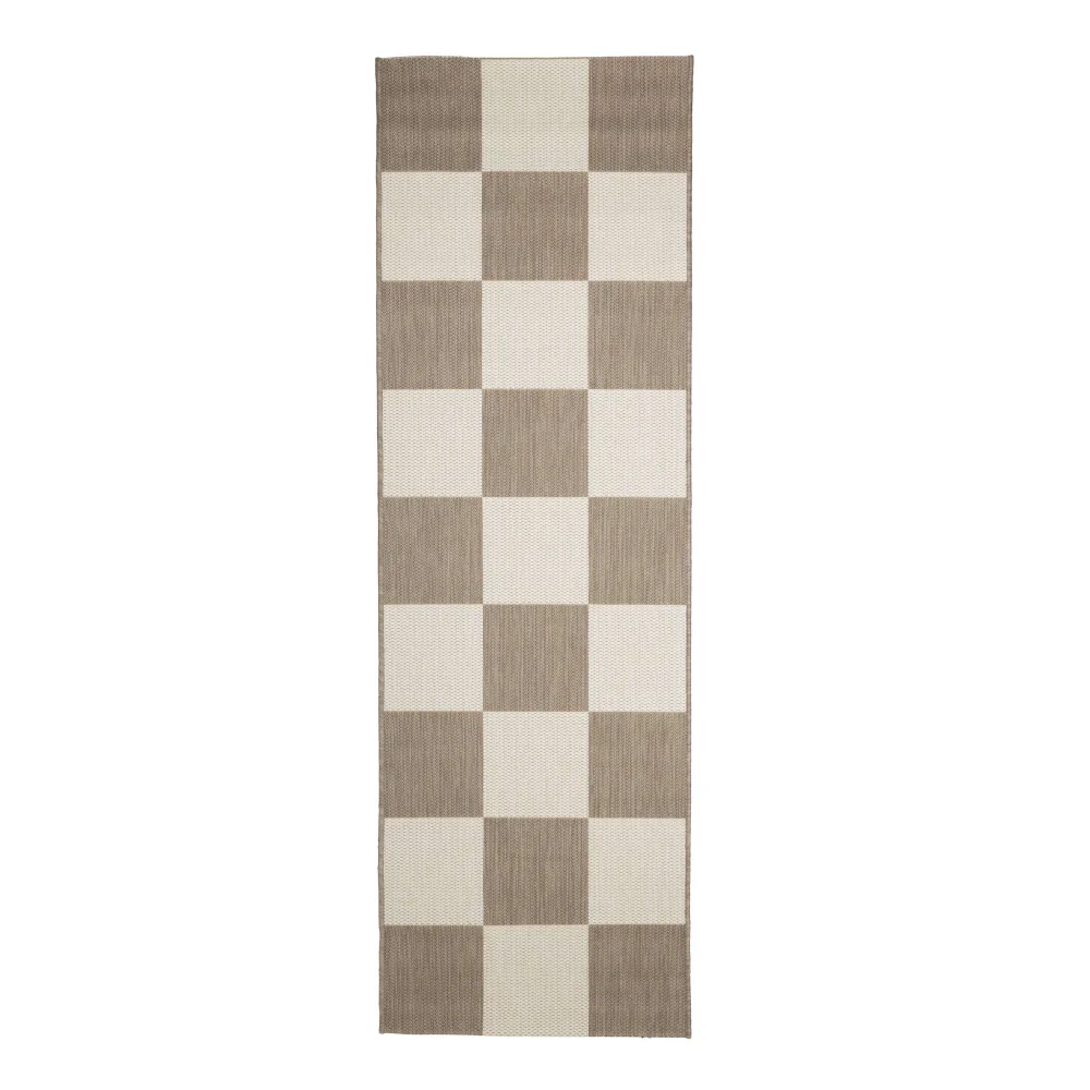 Homemaker Natural Chequer Runner Rug - 120 x 170 Image 5