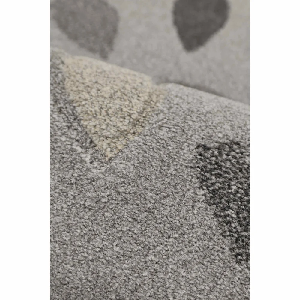 Homemaker Grey Leaf Design Rug - 120 x 170 Image 2