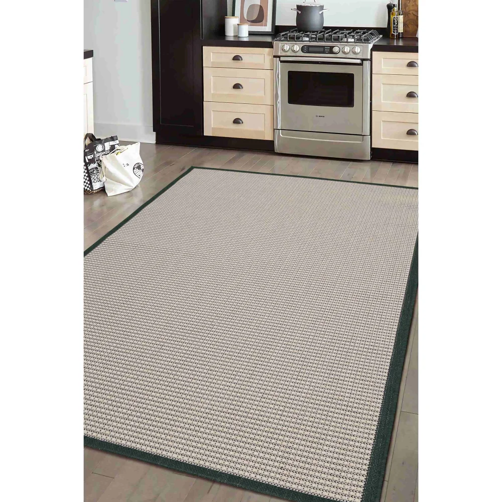 Homemaker Green Border Rug - 120 x 170 Image 1