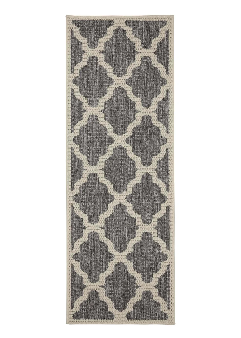 Homemaker Steel Trellis Gel Flatweave Runner Rug - 60 X 180 Image 4