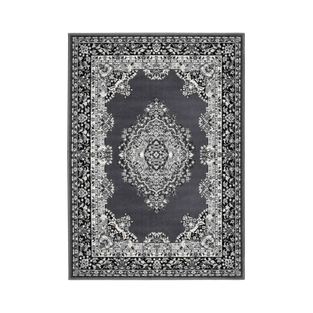 Homemaker Grey Traditional Runner Rug - 67 x 200 Image 4