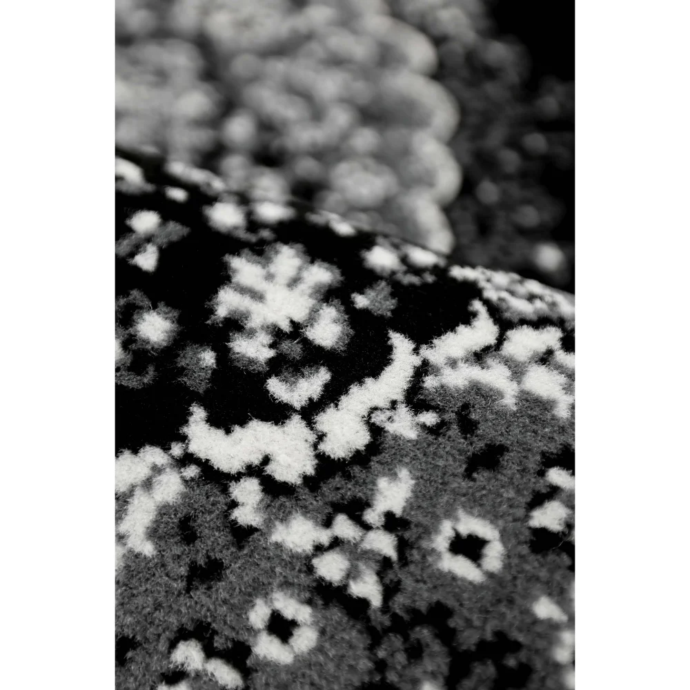 Homemaker Traditional Black Round Rug - 67 x 300cm Image 2
