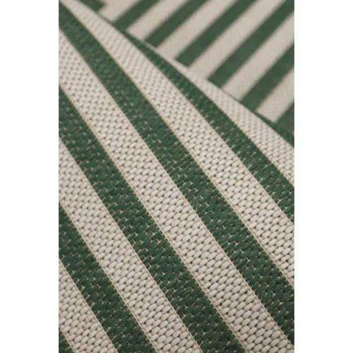Homemaker Green Multistripe Design Rug - 67 x 200 Image 4