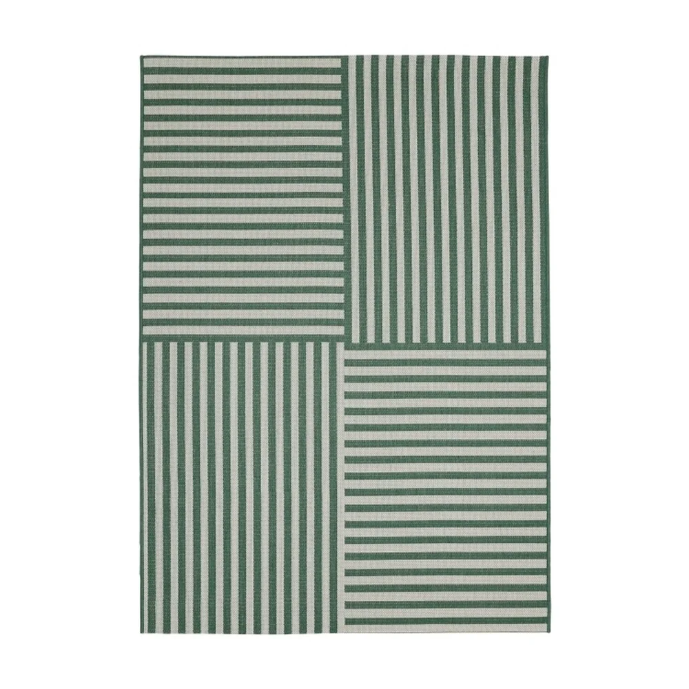 Homemaker Green Multistripe Design Rug - 67 x 200 Image 6