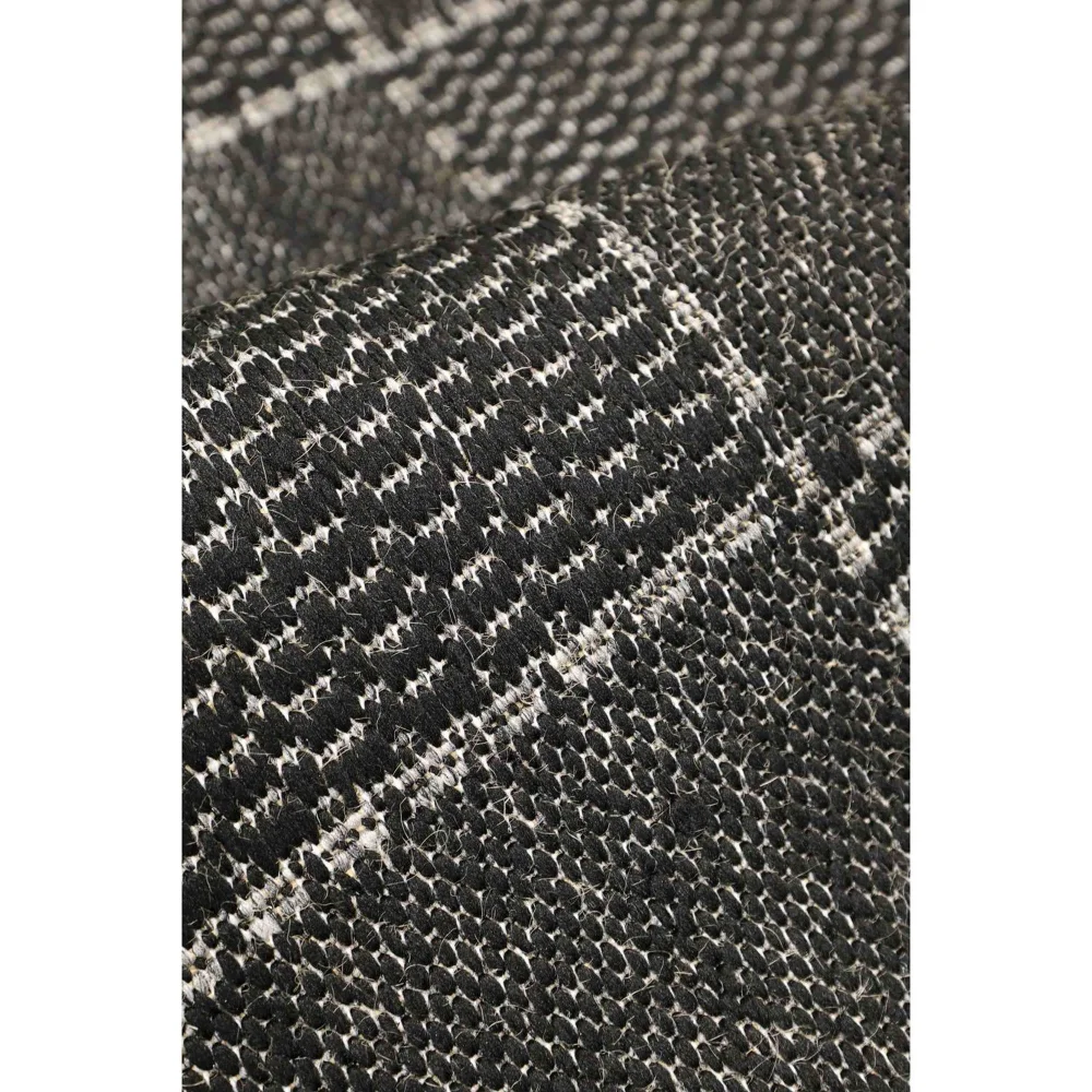 Homemaker Black Check Gel Flatweave Runner Rug - 60 X 180 Image 3