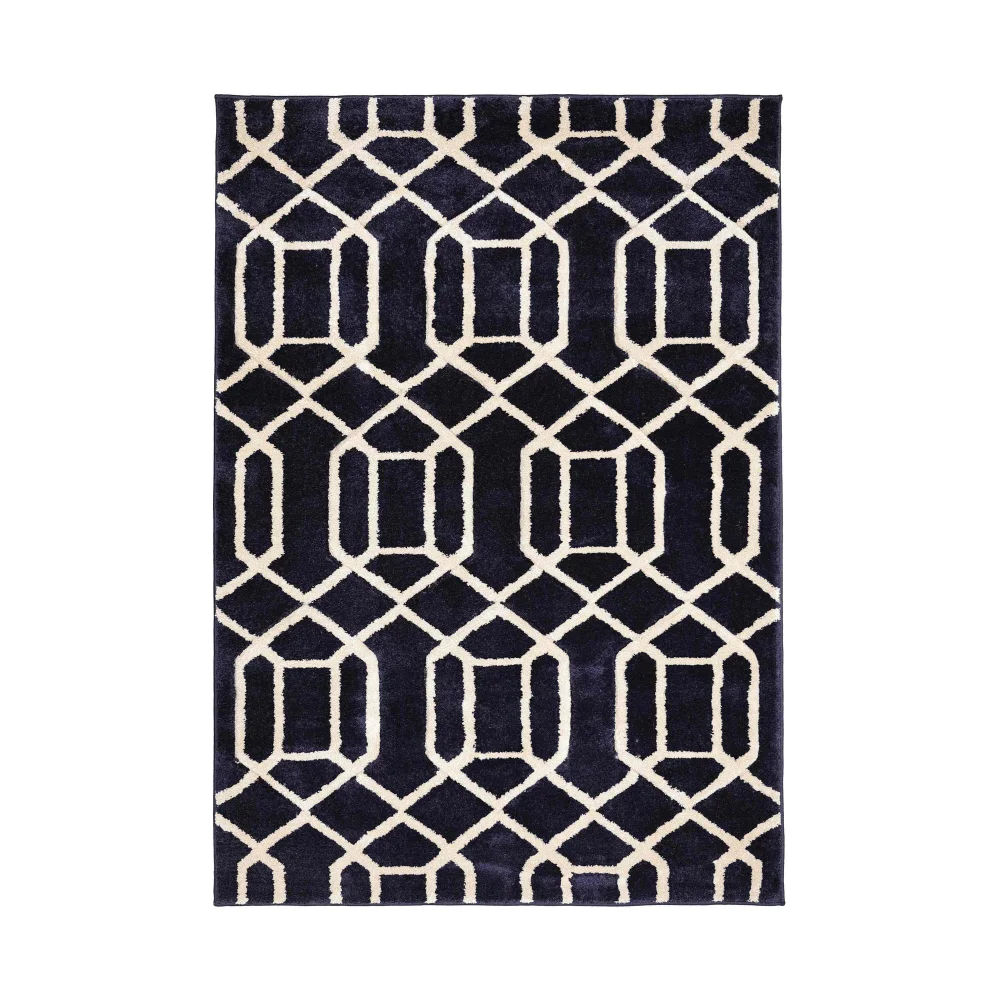 Homemaker Lattice Navy Rug - 80 x 150 Image 4