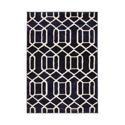 Homemaker Lattice Navy Rug - 80 x 150 Image 4