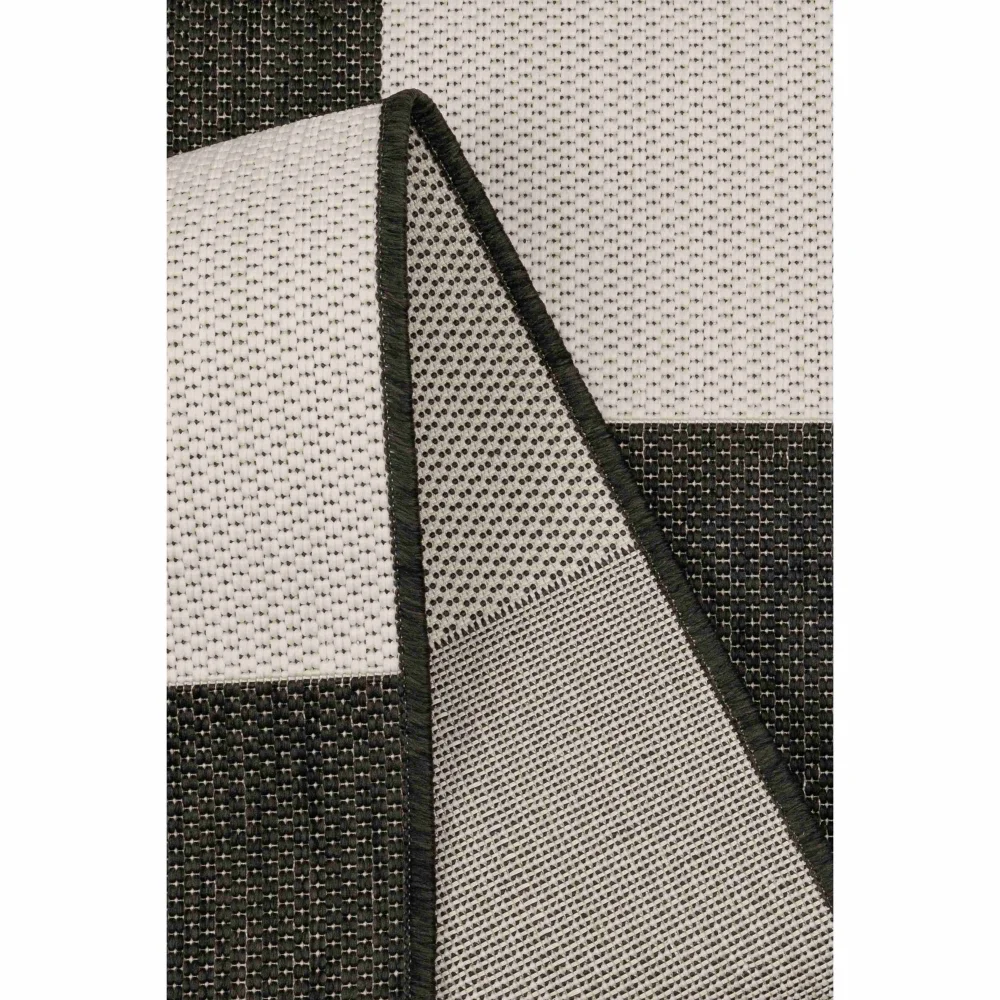Homemaker Black Chequer Runner Rug - 80 x 150 Image 4