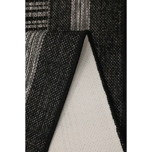 Homemaker Black Gel Backed Border Rug - 60 X 180 Image 4
