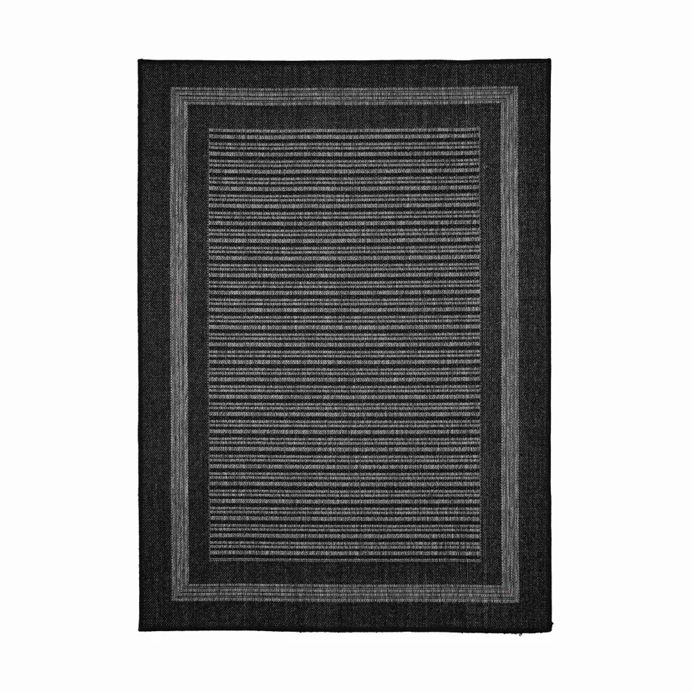 Homemaker Black Gel Backed Border Rug - 60 X 180 Image 5