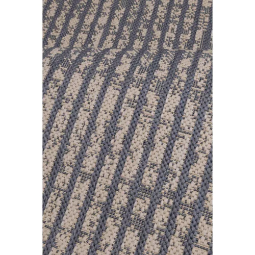 Homemaker Navy Hatch Design Runner Rug - 67 x 200 Image 4