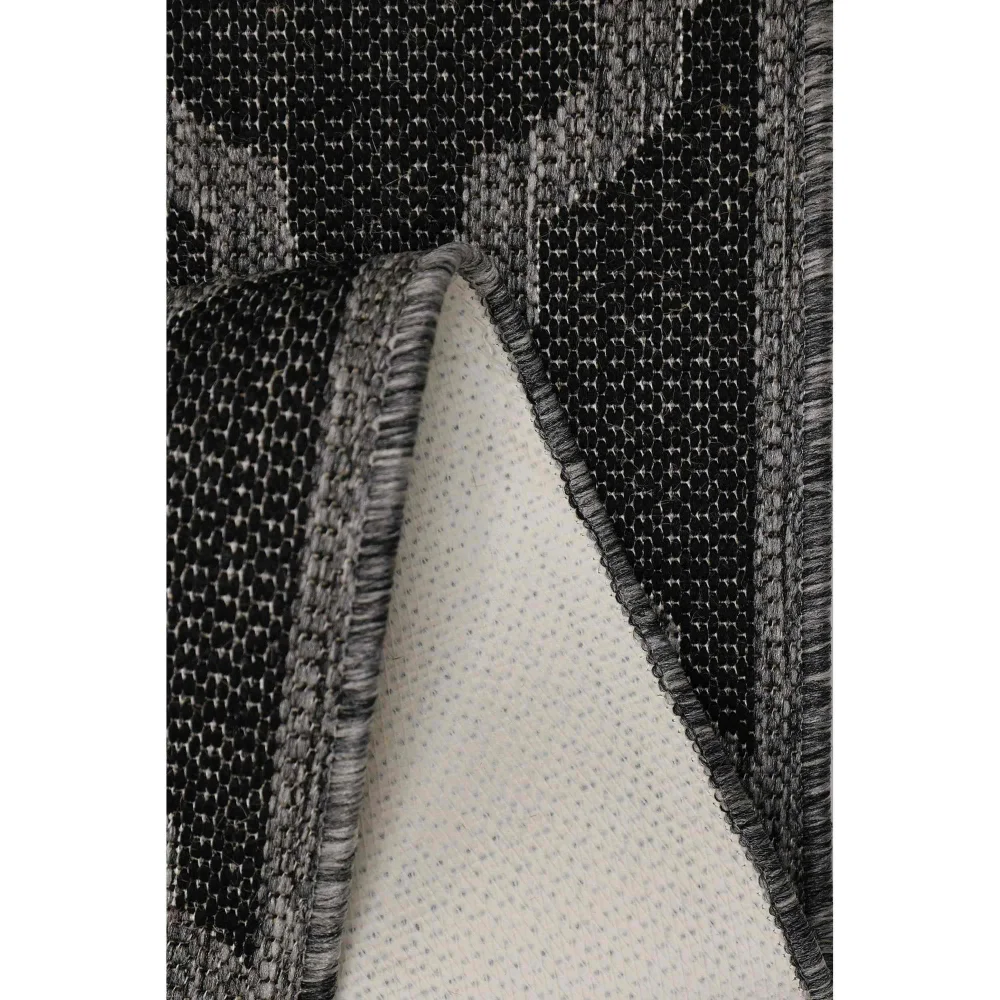 Homemaker Black Trellis Gel Flatweave Runner Rug - 60 X 180 Image 3