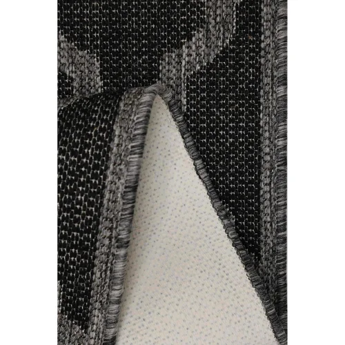 Homemaker Black Trellis Gel Flatweave Runner Rug - 60 X 180 Image 3