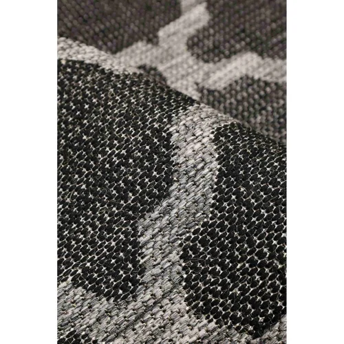 Homemaker Black Trellis Gel Flatweave Runner Rug - 60 X 180 Image 2