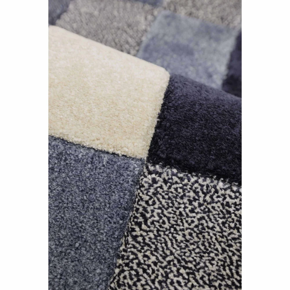 Homemaker Blue Blocks Rug - 60 X 200 Image 2