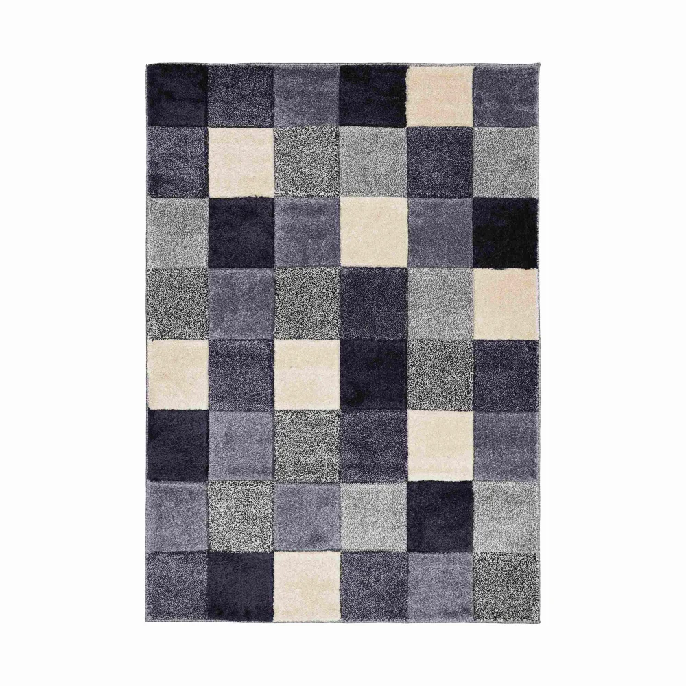 Homemaker Blue Blocks Rug - 60 X 200 Image 4