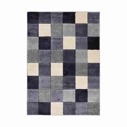 Homemaker Blue Blocks Rug - 60 X 200 Image 4