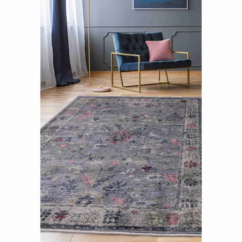 Homemaker Grey Orner Traditional Rug - 68 x 235cm Image 1