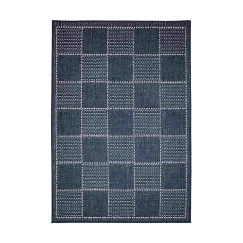 Homemaker Navy Check Gel Flatweave Rug - 60 x 230cm Image 6