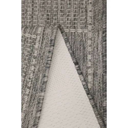 Homemaker Steel Check Gel Flatweave Rug - 60 X 180 Image 4