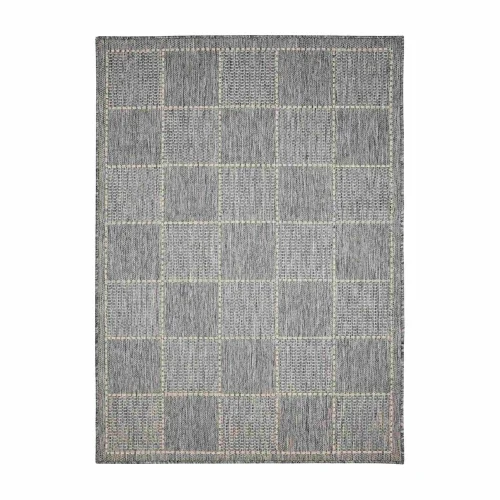 Homemaker Steel Check Gel Flatweave Rug - 60 X 180 Image 5