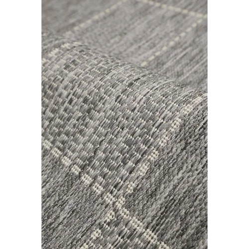 Homemaker Steel Check Gel Flatweave Rug - 60 X 180 Image 3