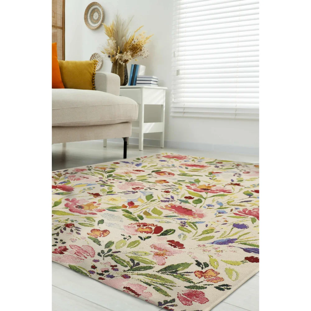 Homemaker Indoor Outdoor Floral Rug - 120 x 170 Image 2
