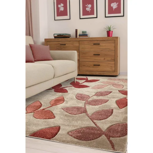 Homemaker Terra Leaf Design Rug - 60 X 200 Image 1