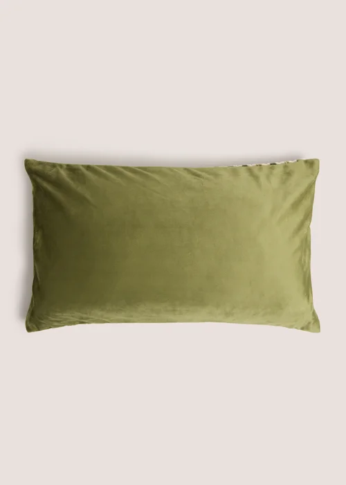 Green Zig Zag Cushion Image 2