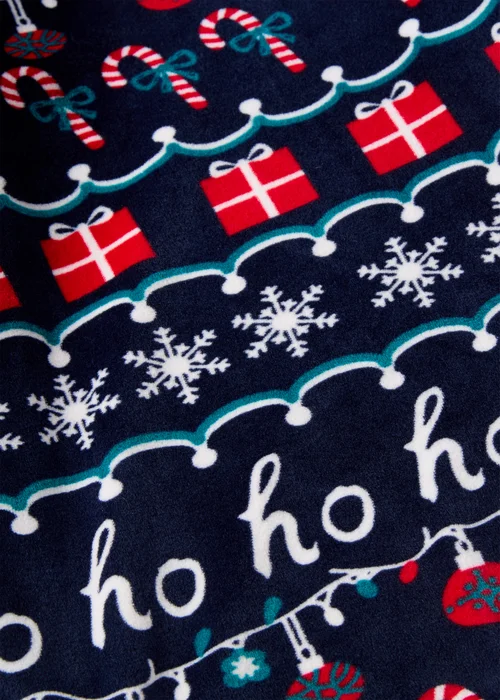 Boys Navy Ho Ho Family Pyjama Set (1–13yrs) - 1 half year to 2 Image 2