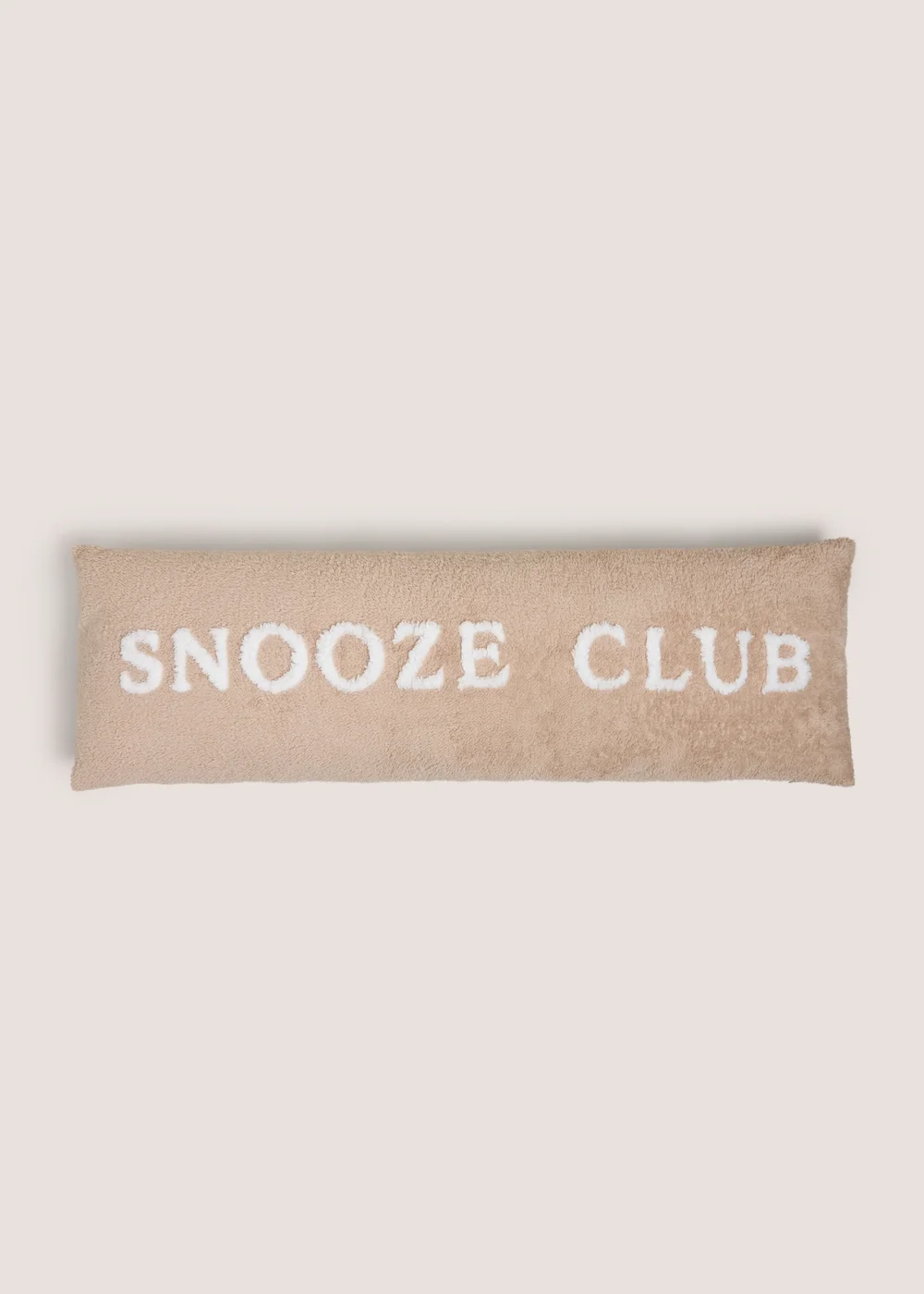 Beige Snooze Club Bolster Cushion Image 3