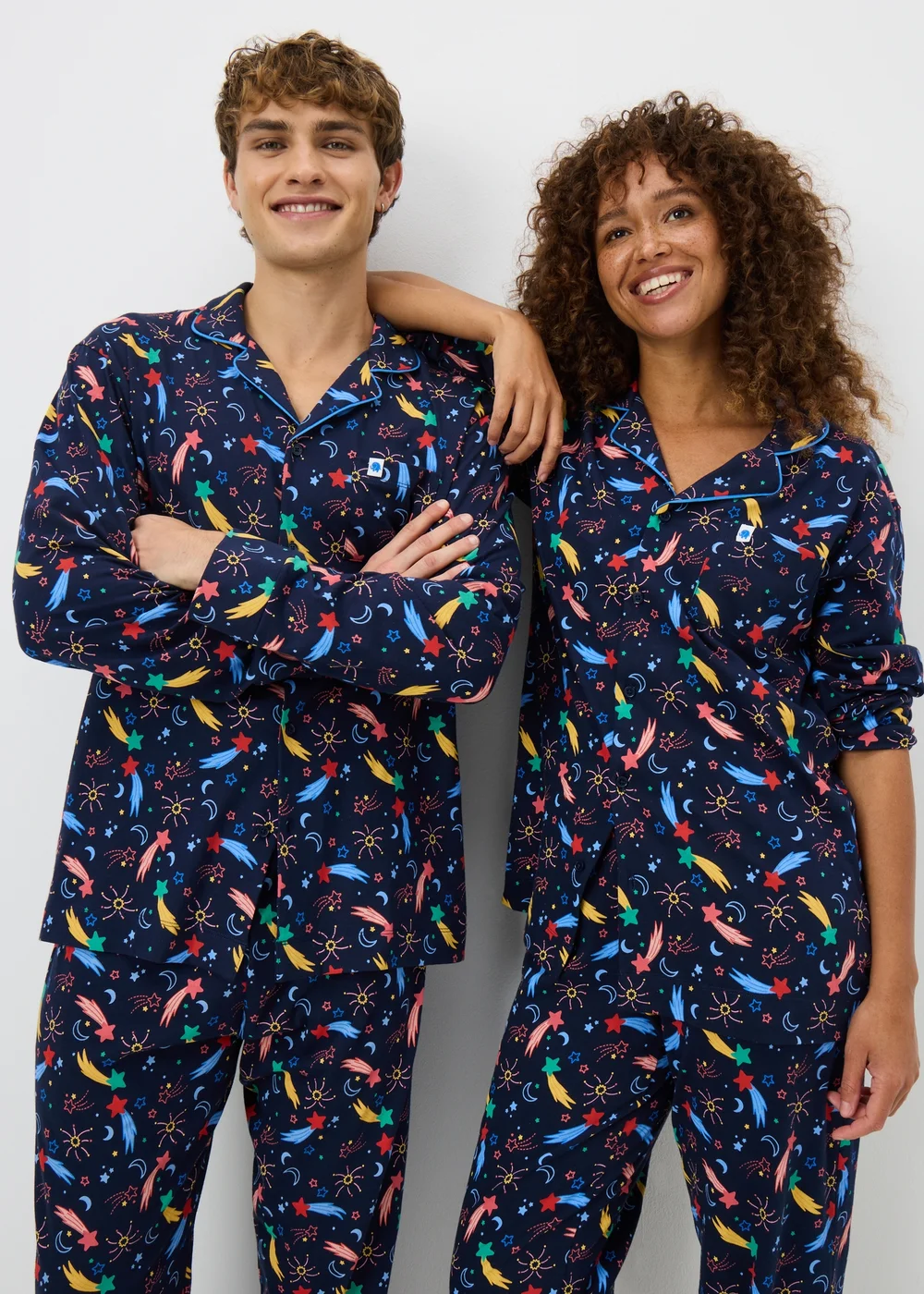 Alder Hey Adult Unisex Navy Traditional Pyjama Set - Extra small Image 1