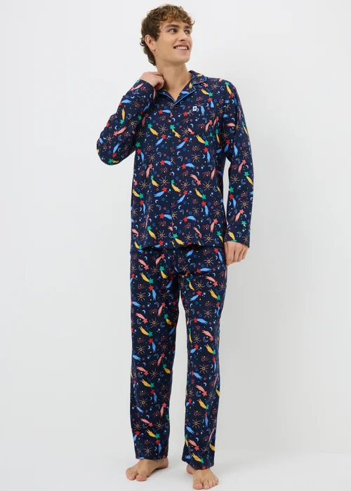 Alder Hey Adult Unisex Navy Traditional Pyjama Set - Extra small Image 4