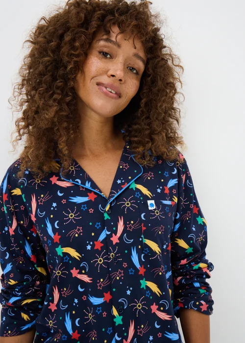 Alder Hey Adult Unisex Navy Traditional Pyjama Set - Extra small Image 6