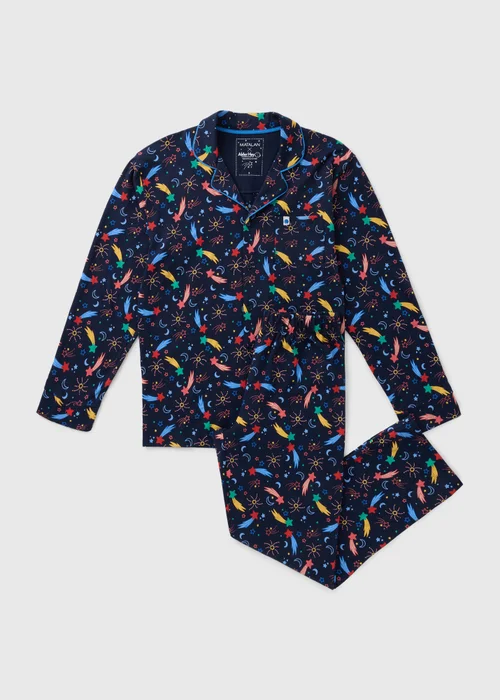 Alder Hey Adult Unisex Navy Traditional Pyjama Set - Extra small Image 7