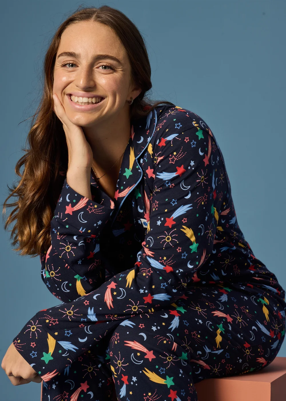 Alder Hey Adult Unisex Navy Traditional Pyjama Set - Extra small Image 2
