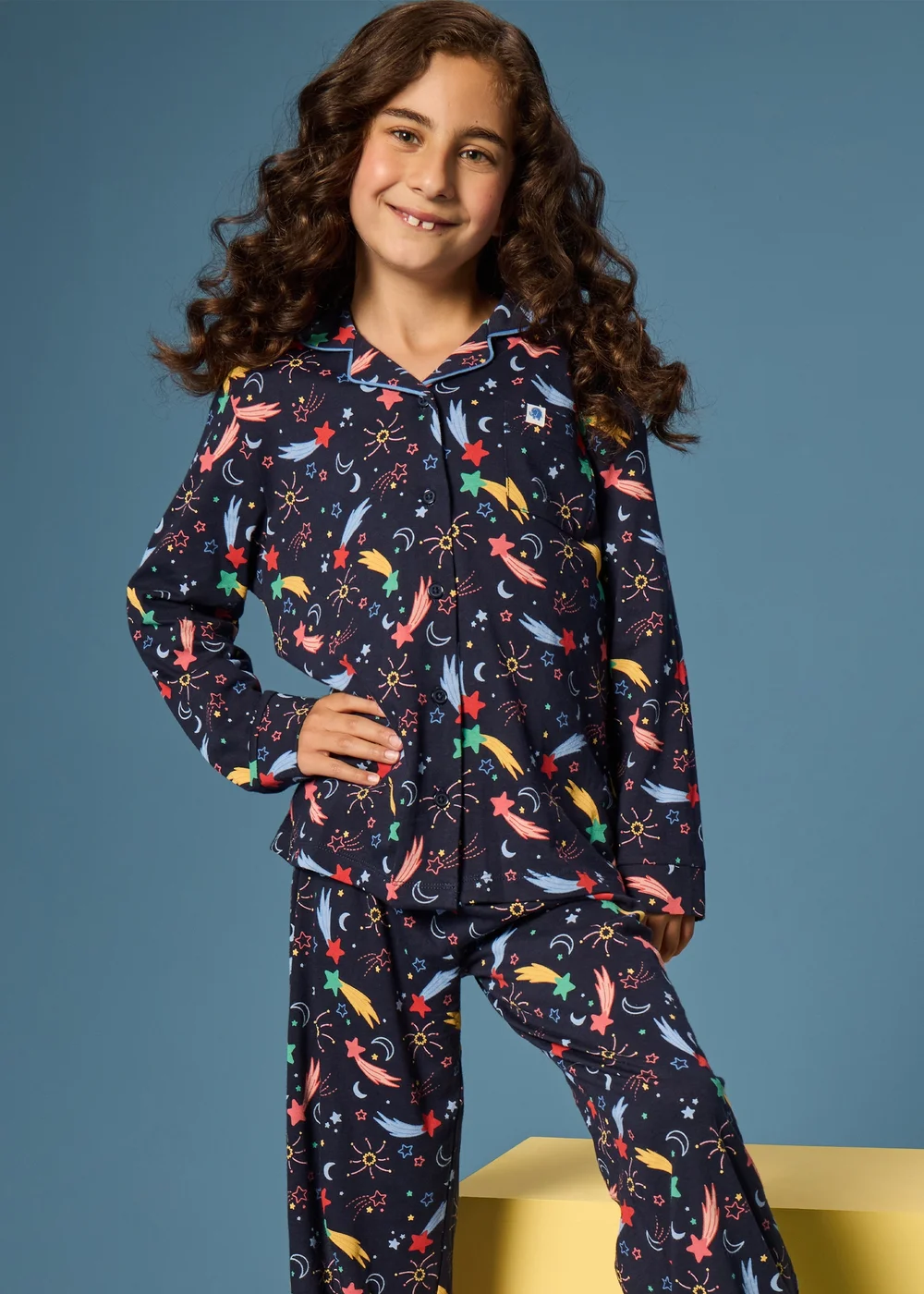 Alder Hey Kids Navy Traditional Pyjama Set (9mths-13yrs) - 1 half year to 2 Image 1