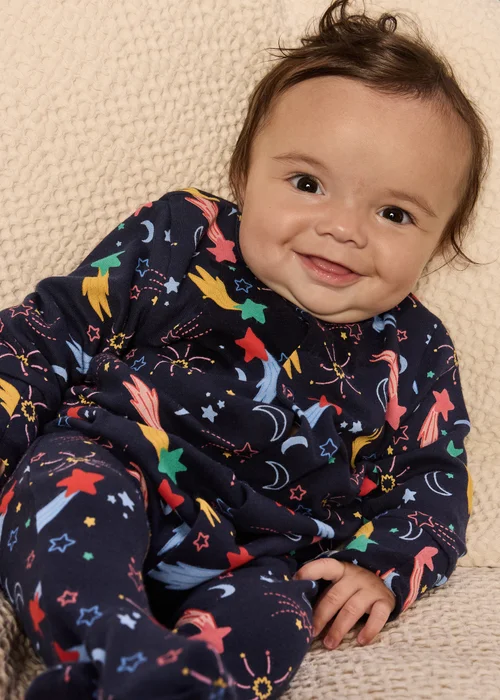 Alder Hey Baby Navy Sleepsuit (Newborn-23mths) - Age 0 - 3 Months Image 1