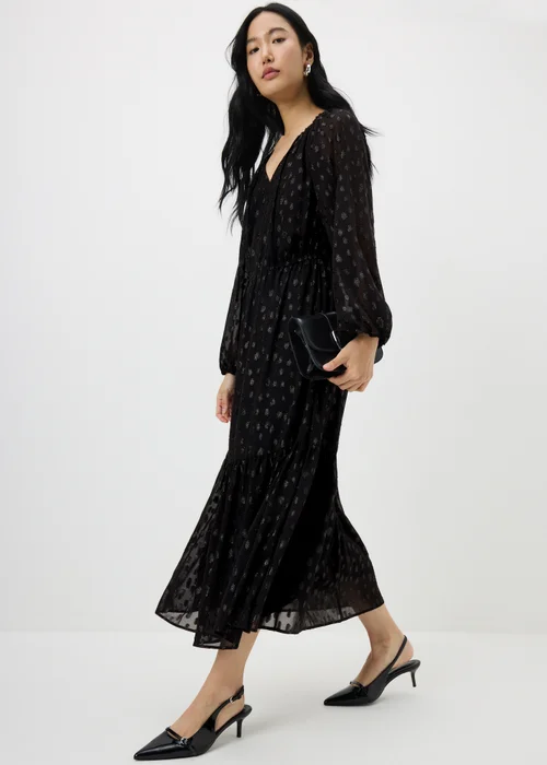 Papaya Petite Black Chiffon Midaxi Dress - 6 | Matalan Papaya Petite Black Chiffon Midaxi Dress - 6 | Matalan