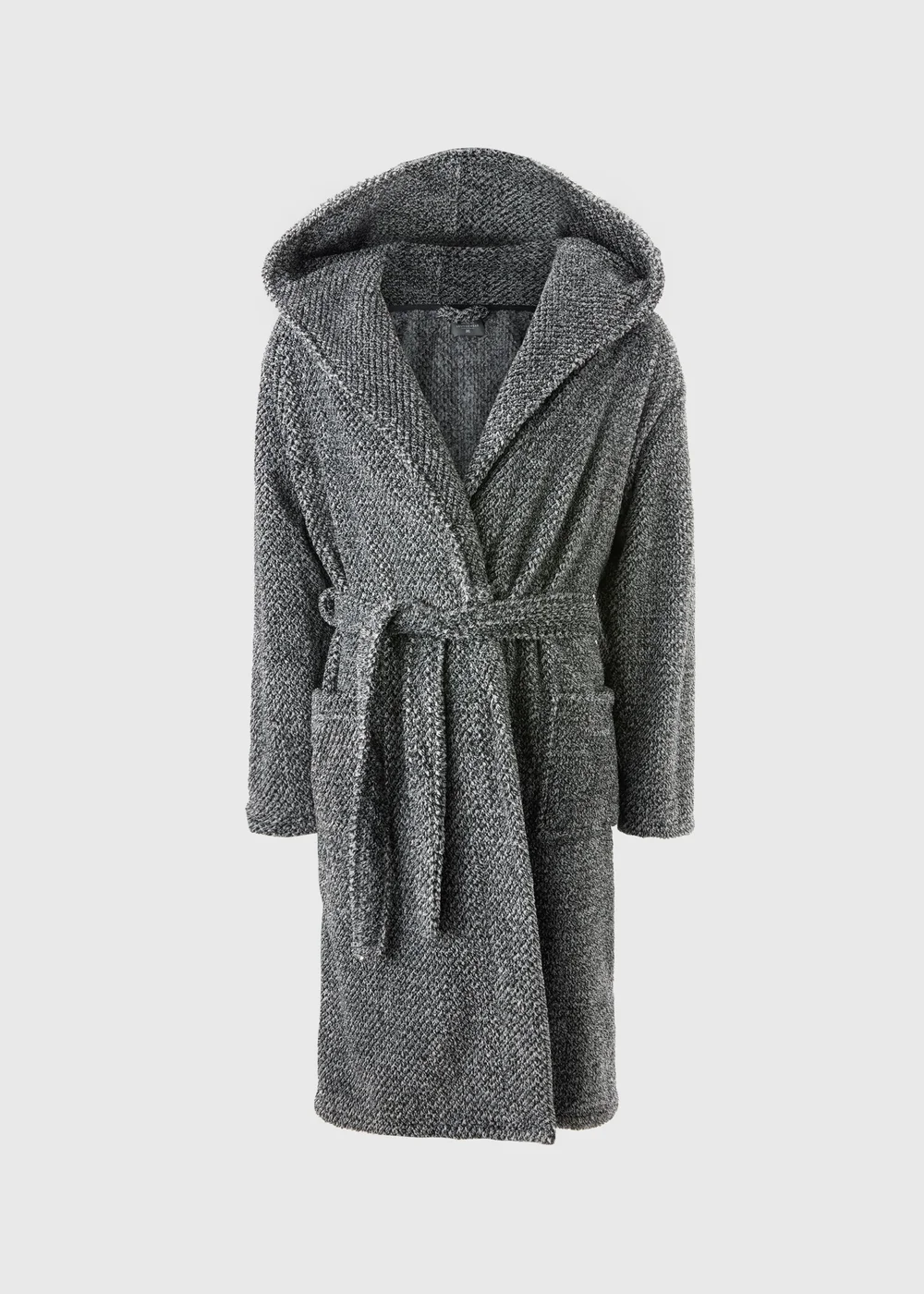 Grey Popcorn Dressing Gown - Small Image 3