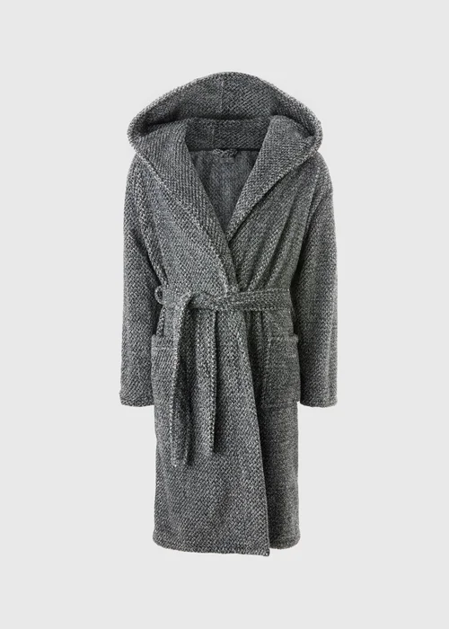 Grey Popcorn Dressing Gown - Small Image 3