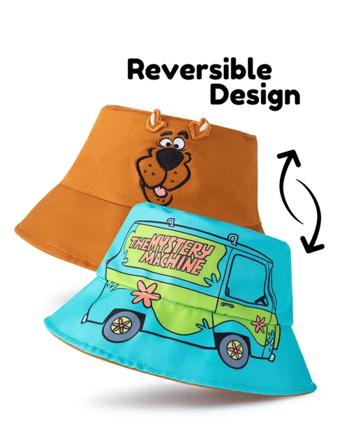 Scooby Doo Multi Reversible Scoob & Mystery Machine Bucket Hat - One Size Image 2