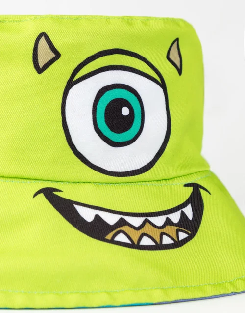 Disney Monsters Inc. Multi Reversible Sulley & Mike Bucket Hat - One Size Image 3