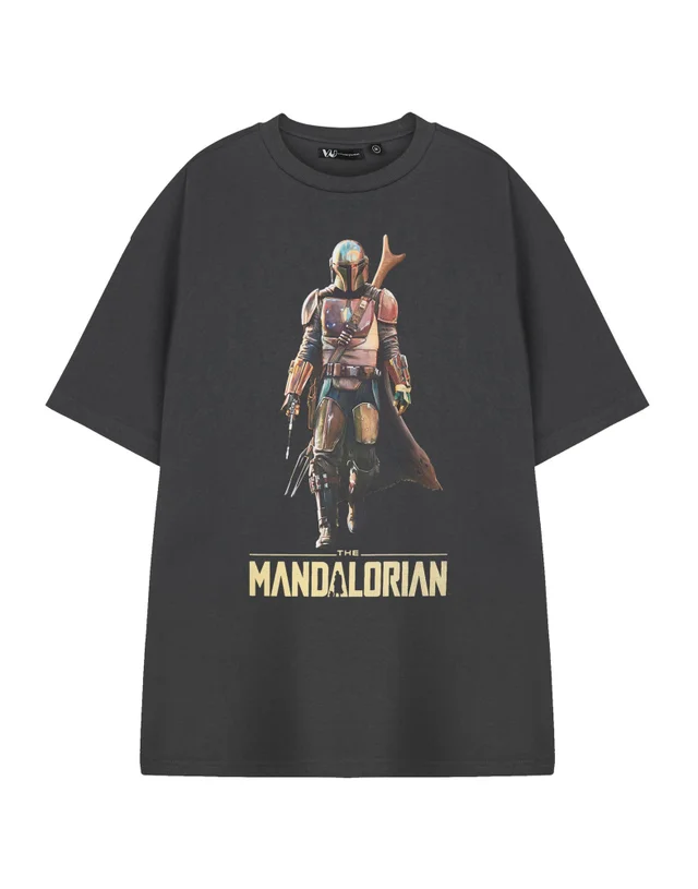 Star Wars Grey The Mandalorian T Shirt