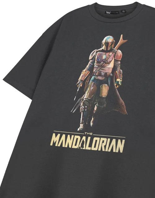 Star Wars Grey The Mandalorian T Shirt - 2XL Image 5