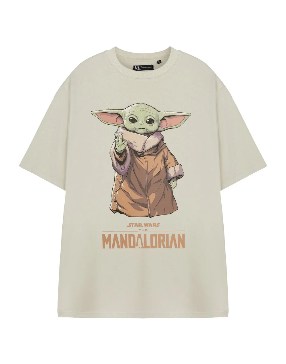 Star Wars The Mandalorian Beige Grogu Baby Yoda T Shirt - 2XL Image 1