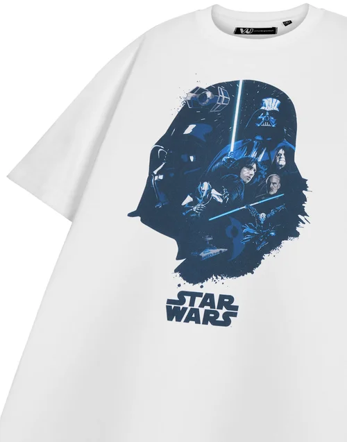 Vanilla Underground Star Wars White Darth Vader T Shirt - S Image 5