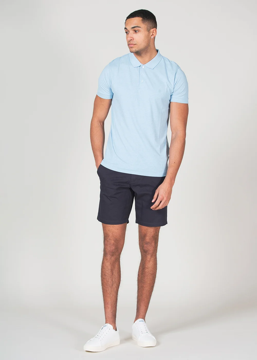 French Connection Navy Cotton Chino Shorts - 2XL Image 4